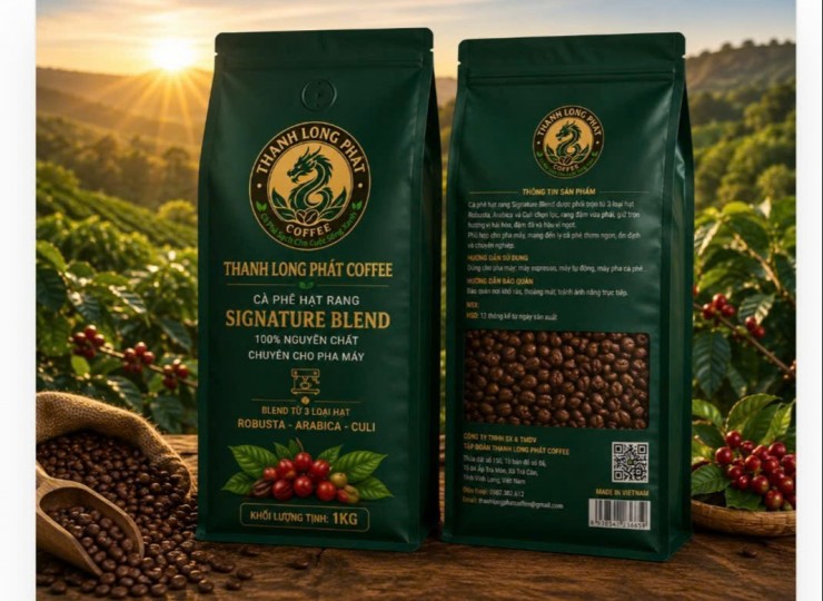Cà Phê Rang Hạt R0BUSTA + ARABICA + CULI  1kg
