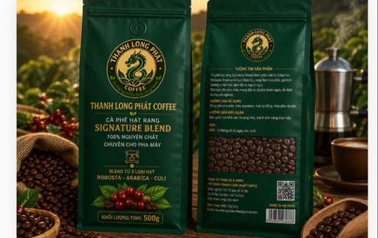 Cà Phê Rang Hạt R0BUSTA + ARABICA + CULI   500gram