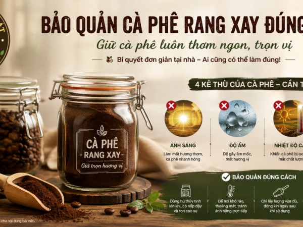 Bí Quyết Bảo Quản Cà Phê Rang Xay Luôn Tươi Ngon Và Trọn Vị Tại Nhà