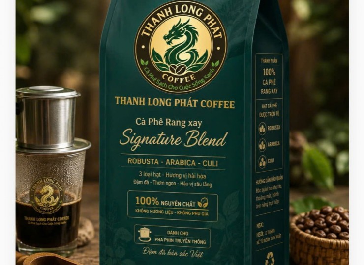 Cà phê Rang xay Signature Blend 100% Nguyên chất 500gram