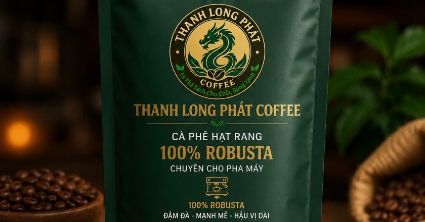 Cà Phê Rang Hạt 100%  Robusta 100gram