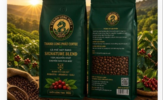 Cà Phê Rang Hạt R0BUSTA + ARABICA + CULI  1kg