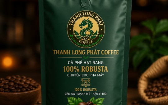 Cà Phê Rang Hạt 100%  Robusta 100gram
