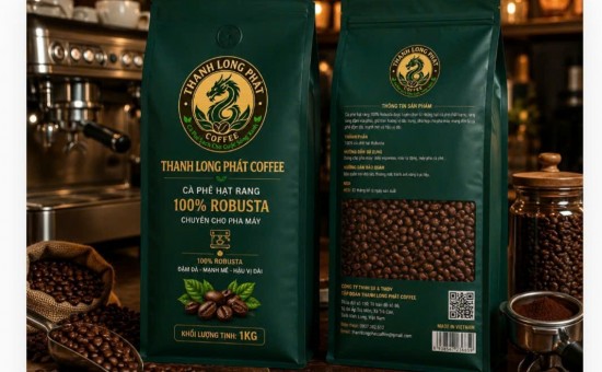 Cà Phê Rang Hạt 100%  Robusta   1kg