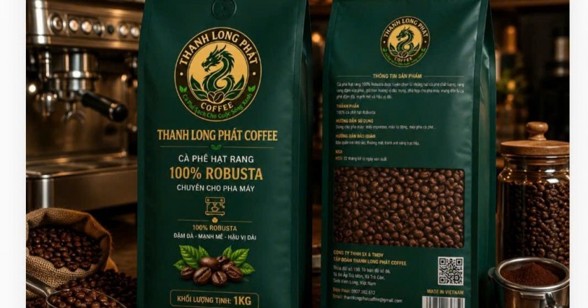 Cà Phê Rang Hạt 100%  Robusta   1kg