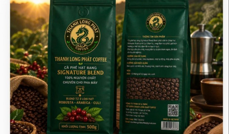 Cà Phê Rang Hạt R0BUSTA + ARABICA + CULI   500gram
